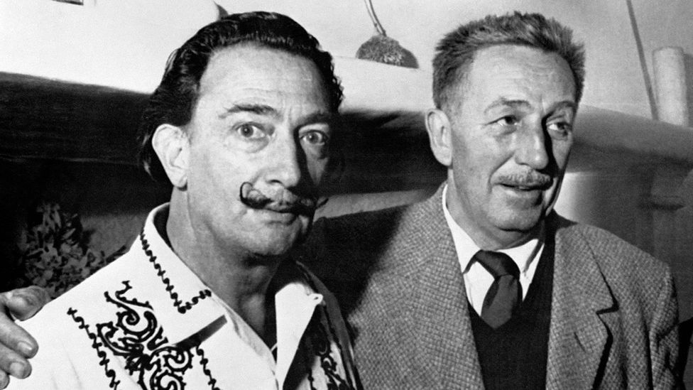 Salvador Dalí worked with Disney on a short film called Destino in 1945 – they remained friends for years even though the film wasn’t released until 2003 (Credit: AFP/GettyImages)