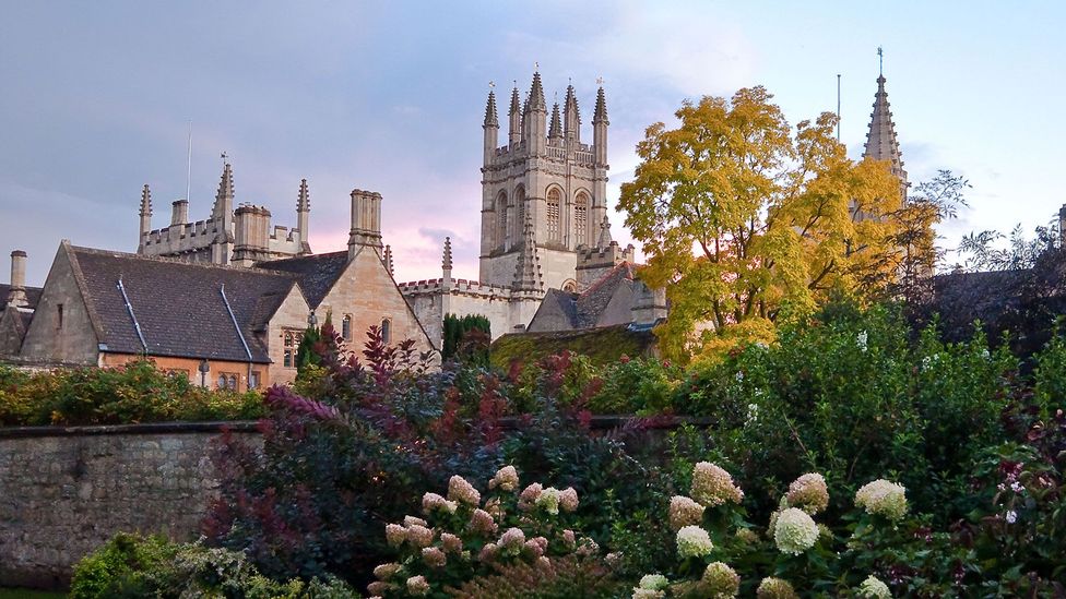 The medieval cloister and tower at Magdalen College, Oxford were designed by William Orchard (Credit: Lifescenes / Alamy Stock Photo)