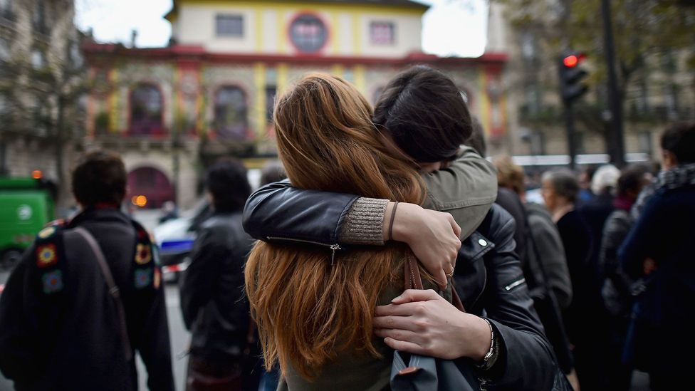 The Bataclan concert hall has been the site of extraordinary grief - and courage (Credit: Getty Images)