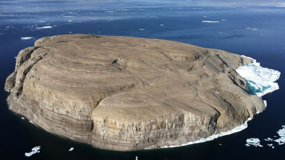 Hans island sits in the Kennedy Channel, separating Canada and Greenland (Credit: Wikipedia/Toubletap/ CC BY 2.0) Hans island sits in the Kennedy Channel, separating Canada and Greenland (Credit: Wikipedia/Toubletap/ CC BY 2.0)