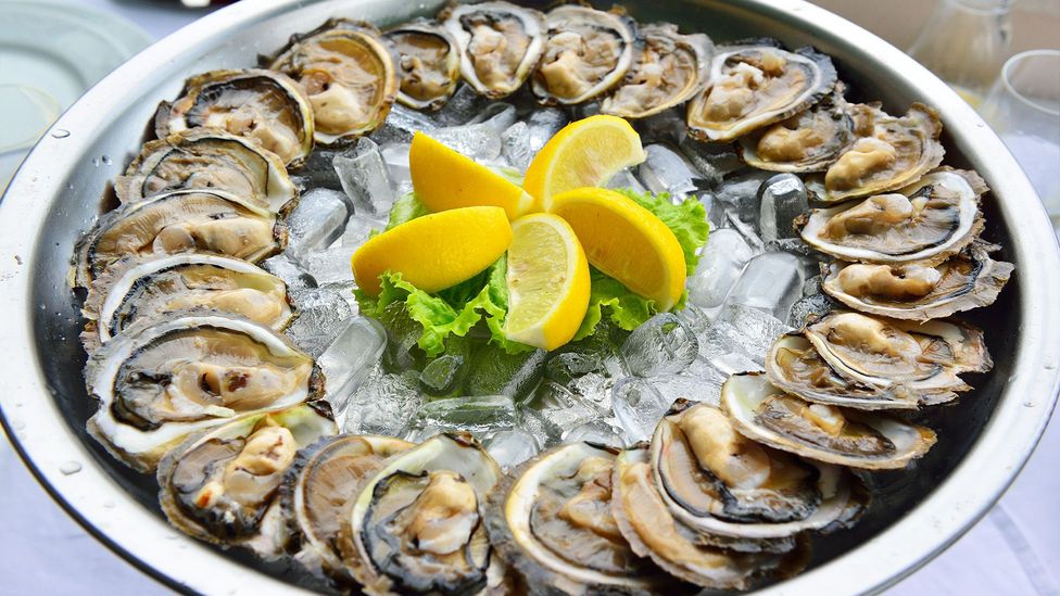 Mali Ston oysters ready for eating at local restaurants (Credit: Gary Blake/Alamy)