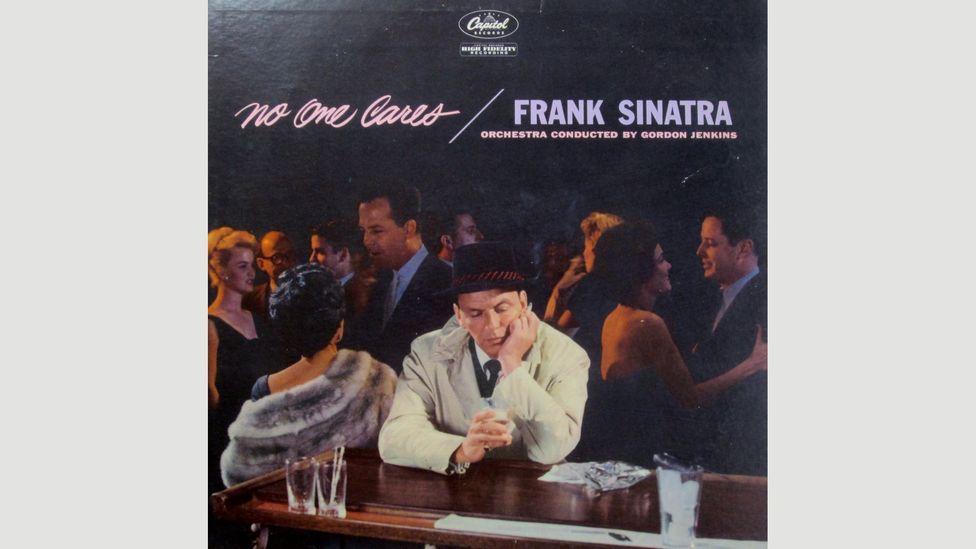 Many of Sinatra’s best albums have a dark tinge to them and collect songs about loneliness and heartbreak, such as No One Cares from 1959 (Credit: Capitol Records)