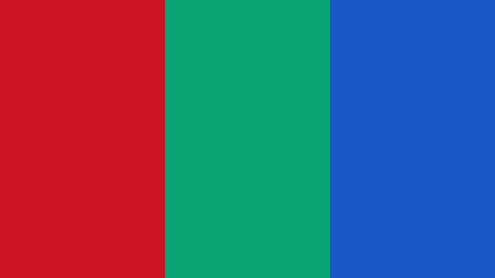 An unofficial flag of Mars, designed by scientist Pascal Lee in the 1990s (Credit: Anakin/Wikipedia) An unofficial flag of Mars, designed by scientist Pascal Lee in the 1990s (Credit: Anakin/Wikipedia)