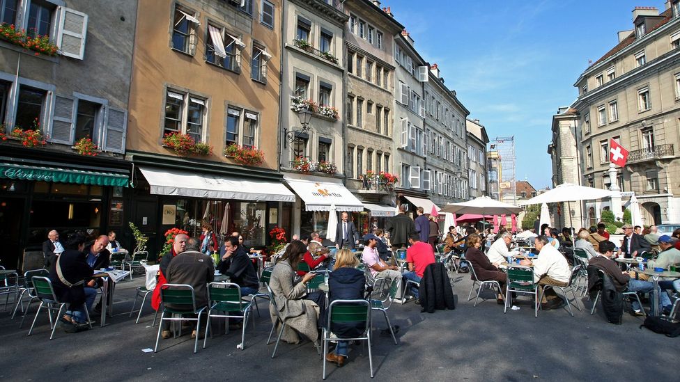 Cafe culture is a way of life in Geneva (Credit: Mike Hewitt/Getty Images) Cafe culture is a way of life in Geneva (Credit: Mike Hewitt/Getty Images)