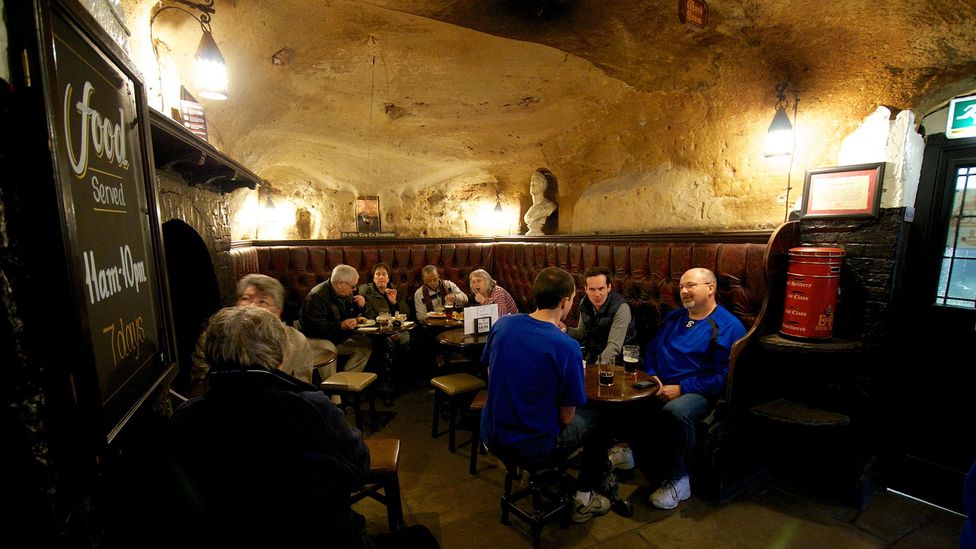 A cavern beneath Ye Olde Trip to Jerusalem (Credit: Visit England)