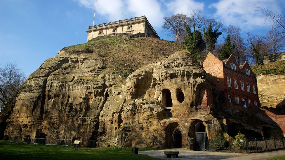 The rock beneath Nottingham Castle is riddled with caves (Credit: Visit England)