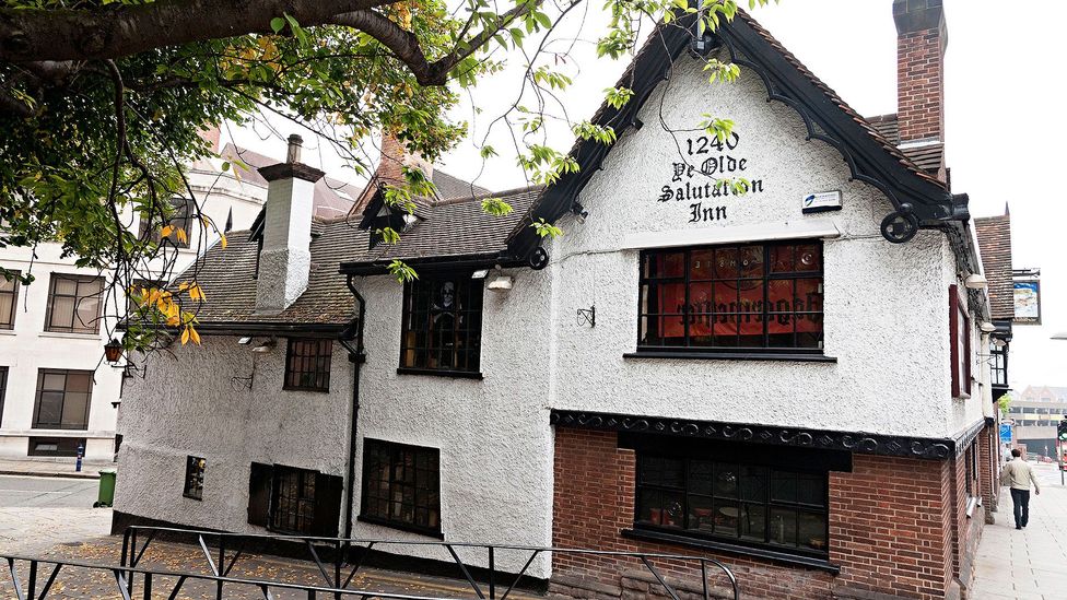 Caves – and even, according to rumour, a ghost – hide beneath the nearly 600-year-old Ye Old Salutation Inn (Credit: i4images rm/Alamy Stock Photo)