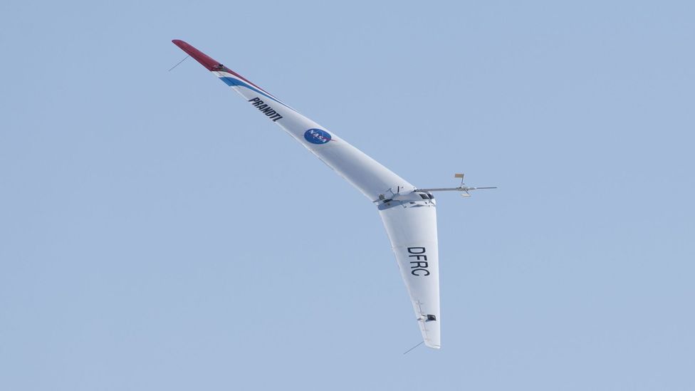 The Ho 229's design has influenced a Nasa project for a small flying wing which could explore Mars (Credit: Tom Tschida/Nasa)