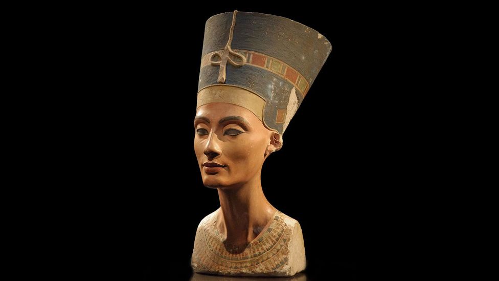 When this bust of Nefertiti was discovered in 1912, the queen instantly became a sex symbol of the ancient world  (Credit: Philip Pikart/Wikipedia/CC BY-SA 3.0)