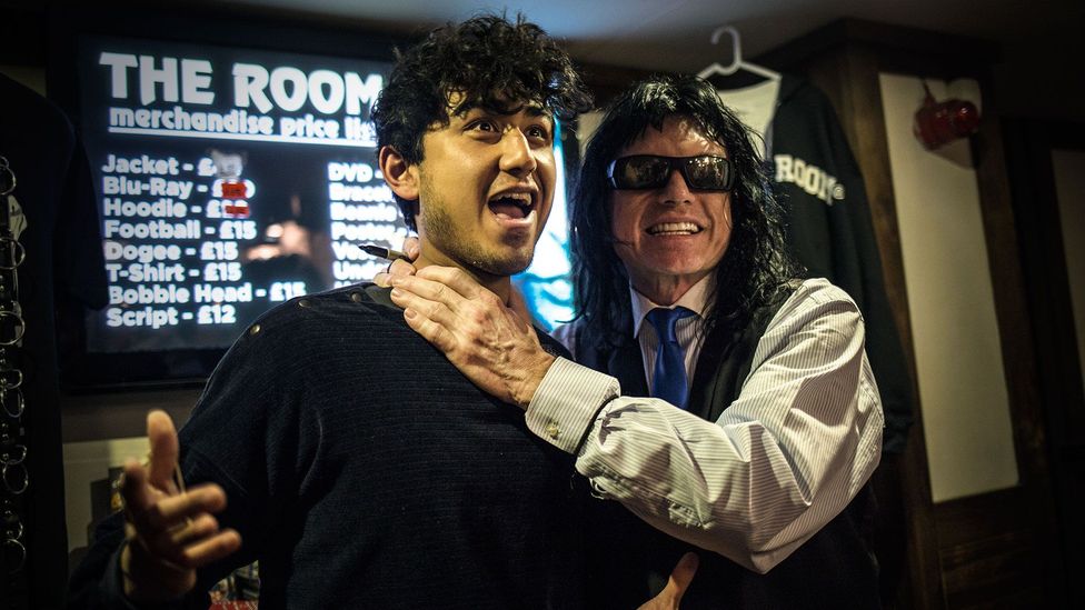 Tommy Wiseau has a legion of fans simply because of his terrible acting in The Room – they  mob him at screenings as if he were a rock star (Credit: Olivia Howitt)