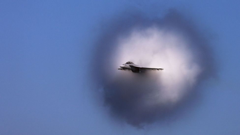 The effect is most noticeable when an aircraft is flying through warm, moist air (Credit: Getty Images)