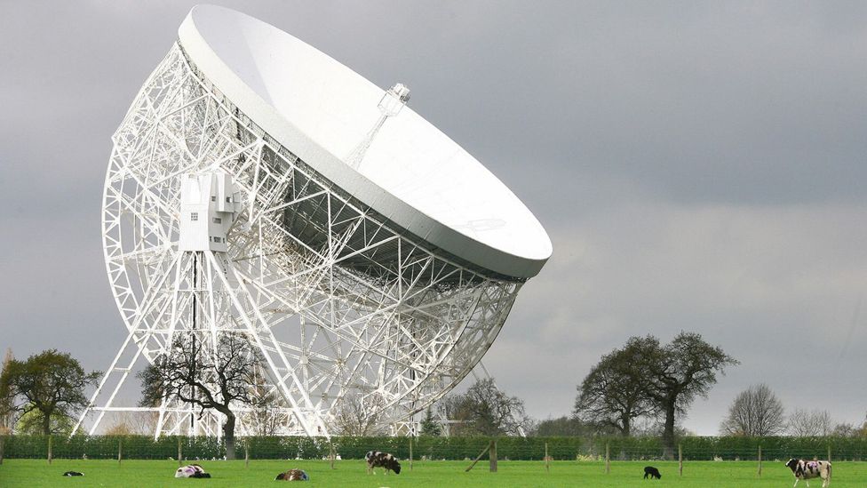 Jodrell Bank is a famous radio telescope in Britain which, among other things, has studied pulsars - rotating stars which emit a radio signal (Credit: Getty Images) Jodrell Bank is a famous radio telescope in Britain which, among other things, has studied pulsars - rotating stars which emit a radio signal (Credit: Getty Images)