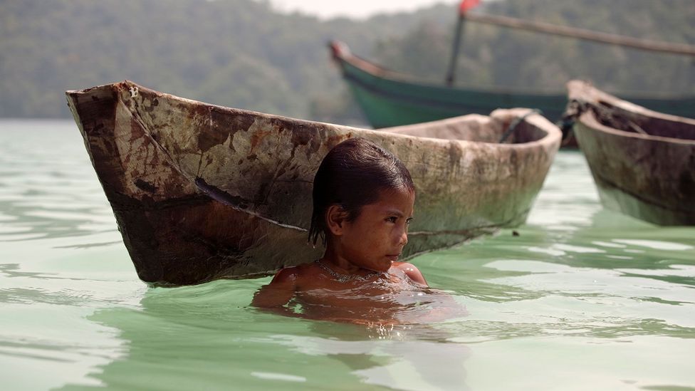 It's possible the Moken children's eyes are adapted to seawater, avoiding irritation by the salt (Credit: Alamy)