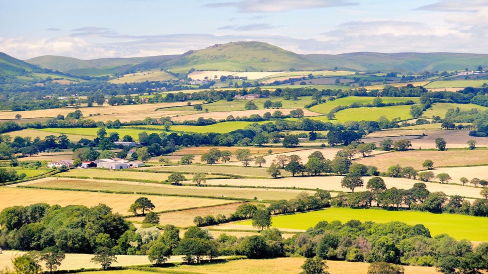 This view from Wenlock Edge, located near Much Wenlock in the Midlands, takes in Easthope, Ape Dale, Caer Caradoc and The Long Mynd (Credit: David Lyons/Alamy)