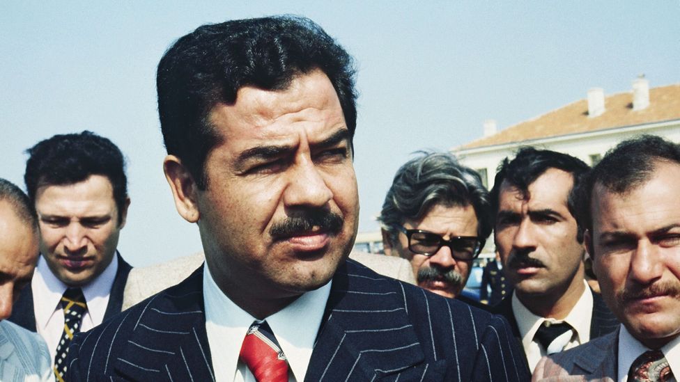 Saddam Hussein was the Iraqi defence secretary when he first contacted Bull (Credit: Getty Images)