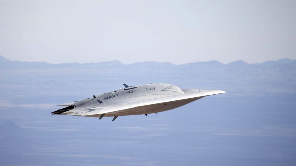 Some of today’s aircraft are easily mistaken for unusual objects, like this X-47B unmanned aerial drone at Edwards Air Force Base, California (Credit: US Air Force Photo/Alamy)