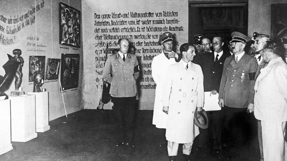 Several of Klee’s works were included in the infamous Degenerate Art exhibition of 1937 – by which time he had fled to Switzerland (Credit: Alamy) Several of Klee’s works were included in the infamous Degenerate Art exhibition of 1937 – by which time he had fled to Switzerland (Credit: Alamy)