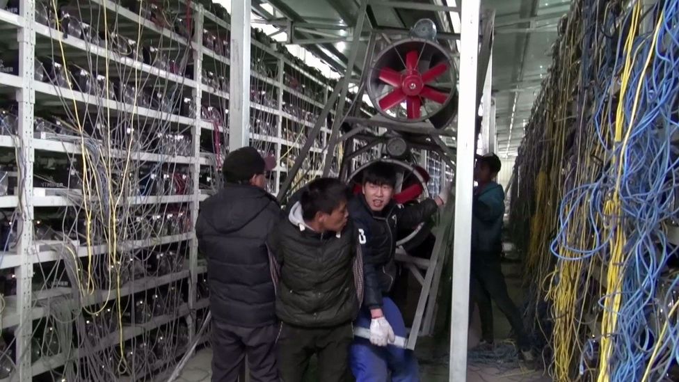 We Looked Inside A Secret Chinese Bitcoin Mine Bbc Future - roblox bitcoin miner cave map