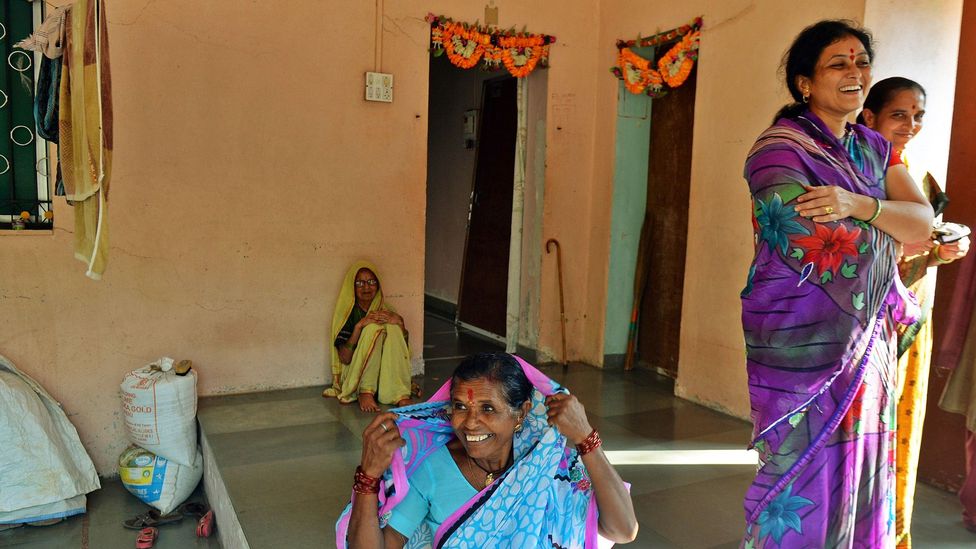 Villagers do not feel unsafe having no doors on their homes (Credit: Swati Jain)