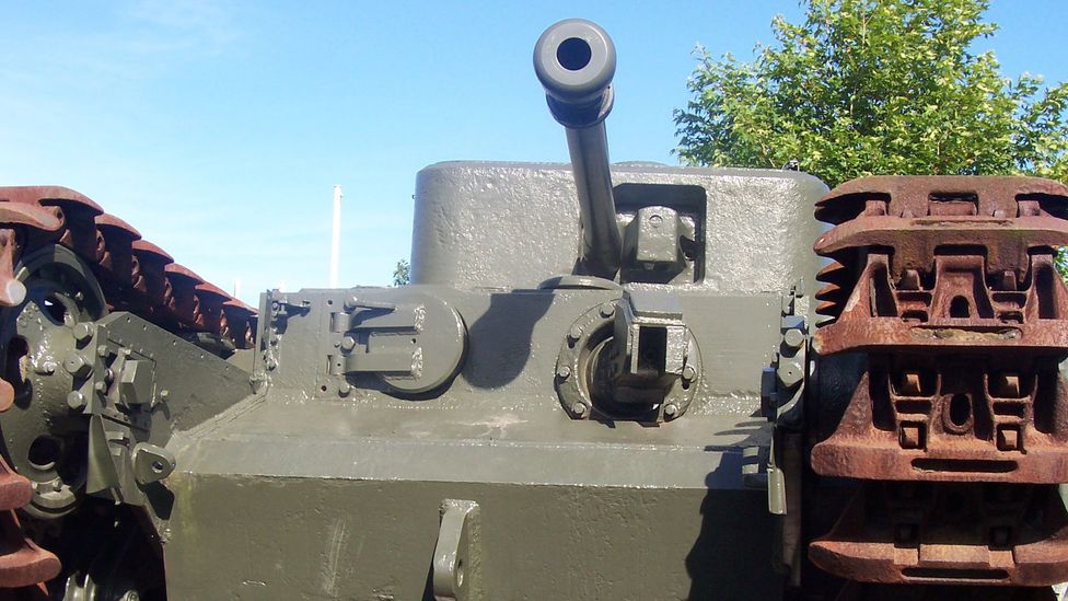 Many of Hobart's "Funnies" were modifications to the Churchill tank (Credit: Kingnothing/Wikipedia) Many of Hobart's "Funnies" were modifications to the Churchill tank (Credit: Kingnothing/Wikipedia)