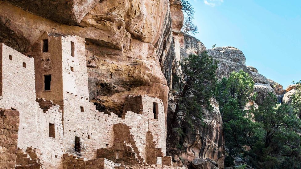 Villages were built into the giant alcoves of the mesa walls (Credit: Jim O'Donnell)