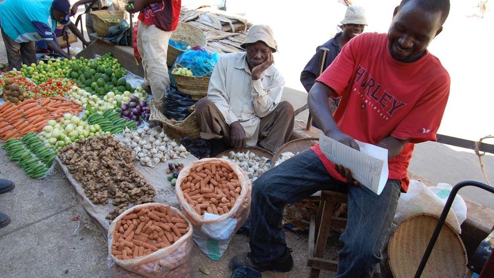 In most African markets you can buy earth intended for human consumption (Credit: Sera Young) In most African markets you can buy earth intended for human consumption (Credit: Sera Young)
