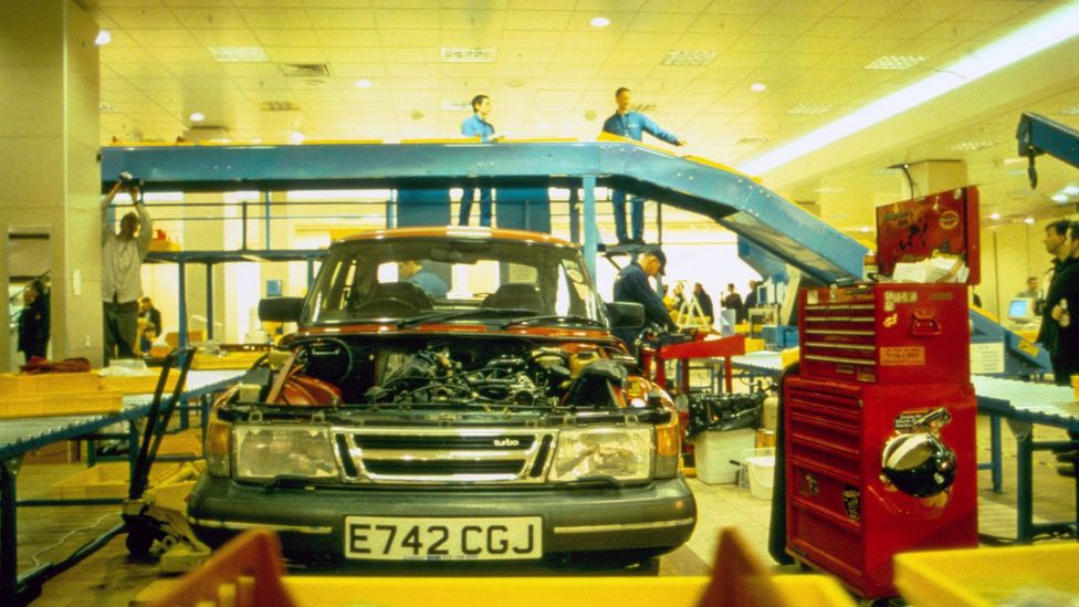 In 2001, Michael Landy destroyed all of his belongings – including his Saab 900 Turbo car (Credit: Break Down, Michael Landy, 2001. An Artangel commission/Parisa Taghizadeh)