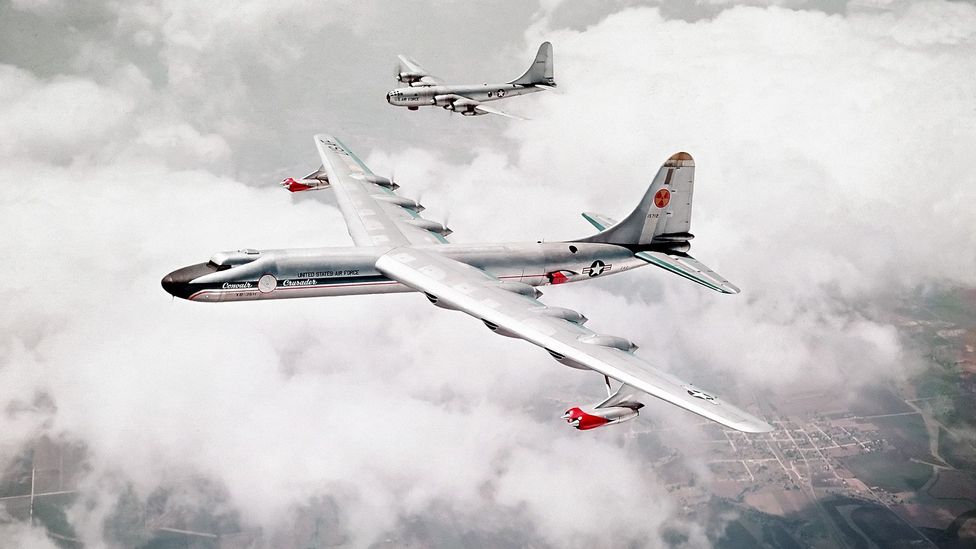 The single NB-36H flew dozens of missions – but the reactor was never used to power the aircraft in flight (Credit: US Department of Defense) The single NB-36H flew dozens of missions – but the reactor was never used to power the aircraft in flight (Credit: US Department of Defense)