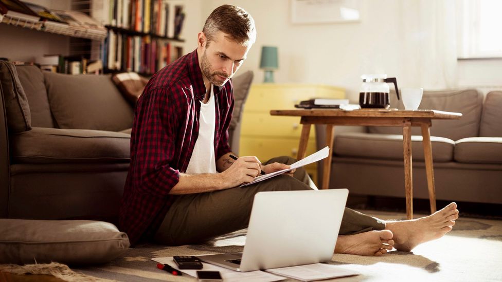 Can’t help spending the weekend hunched over your laptop? Perhaps you need a change of mindset (Credit: iStock) Can’t help spending the weekend hunched over your laptop? Perhaps you need a change of mindset (Credit: iStock)