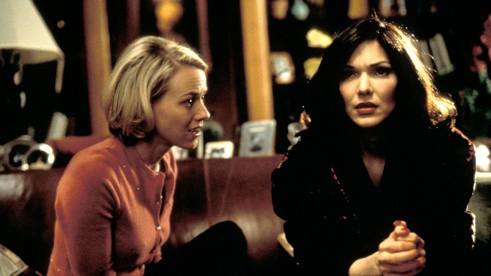 The shifting relationship between Betty (Naomi Watts) and Rita (Laura Harring) is at the heart of Mulholland Drive (Credit: Alamy)