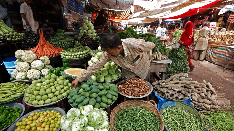 Customers get free coriander and green chilli in Pakistan and Northern India (Credit: Bloomberg/Getty) Customers get free coriander and green chilli in Pakistan and Northern India (Credit: Bloomberg/Getty)