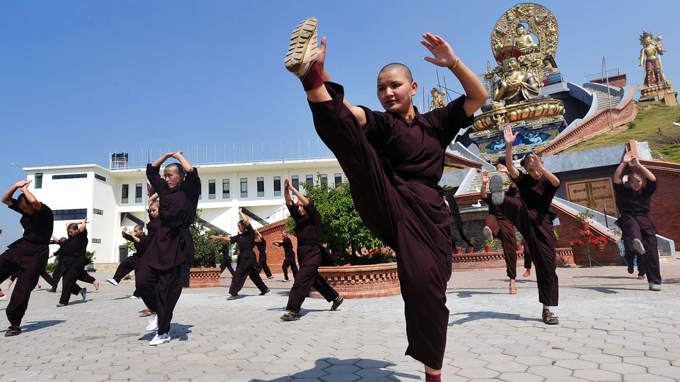 The martial art helps the women feel safe, strong and confident (Credit: AFP/Getty)