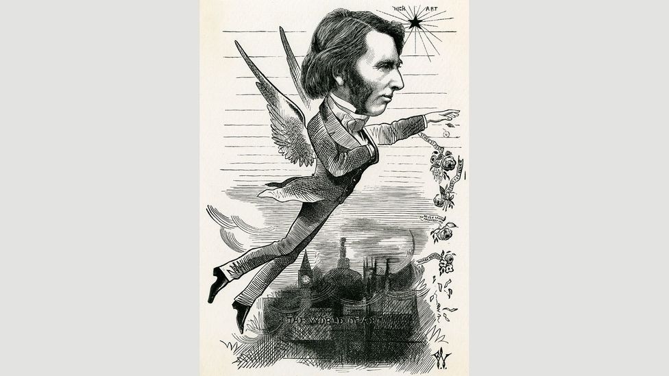 In his lifetime, John Ruskin’s desire to live an ideal life – one that soared above reality – was often a subject of satire (Credit: Chronicle/Alamy) In his lifetime, John Ruskin’s desire to live an ideal life – one that soared above reality – was often a subject of satire (Credit: Chronicle/Alamy)