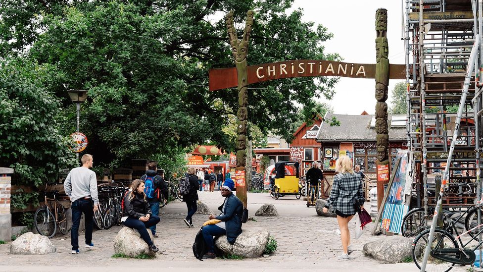 Founded in 1971, Copenhagen’s anarchist community of Freetown Christiania has been a particularly long-lasting experiment in communal living (Credit: Juan Jimenez/Alamy)