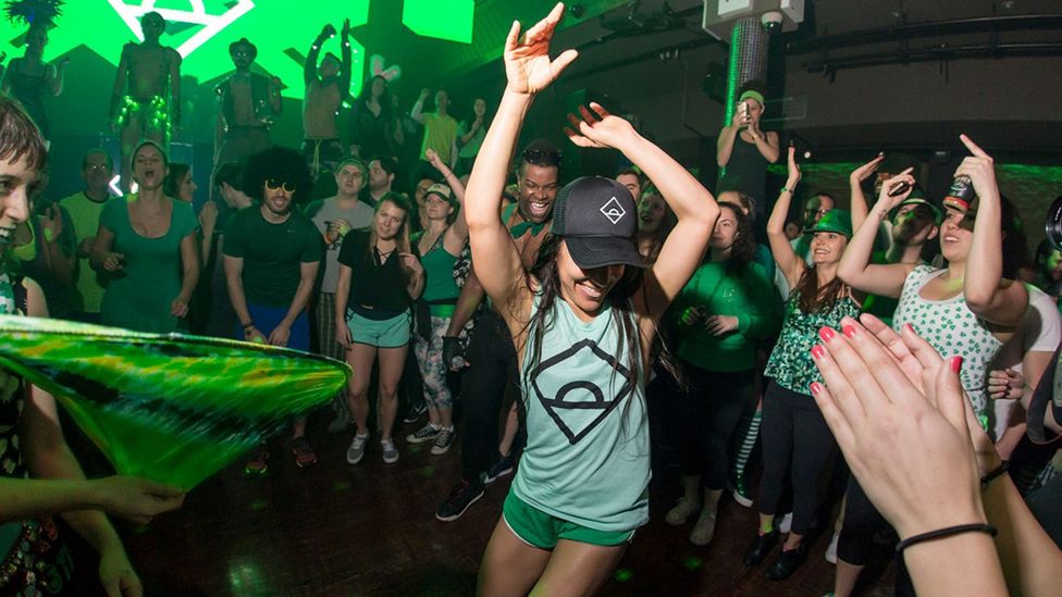 After commiserating with a friend about New York’s nightlife over late-night falafels, the idea for morning raves was born (Credit: Radha Agrawal) After commiserating with a friend about New York’s nightlife over late-night falafels, the idea for morning raves was born (Credit: Radha Agrawal)