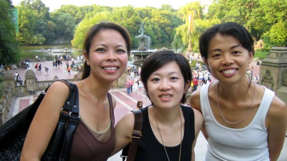 Mei-Ho Lee (right) with friends at Central Park in New York City (Credit: A. Ghows) Mei-Ho Lee (right) with friends at Central Park in New York City (Credit: A. Ghows)