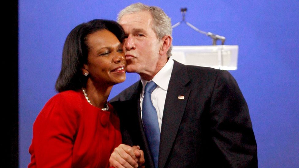 Even former US President George W. Bush and former Secretary of State Condoleezza Rice were said to have had a ‘work spouse’ relationship (Credit: Getty Images)