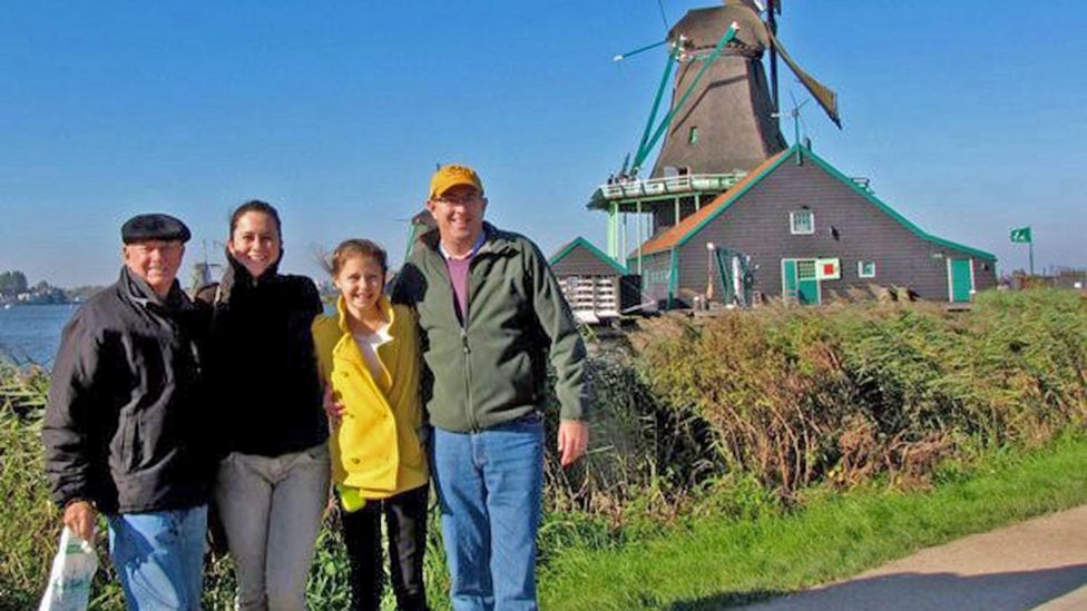 Gillian Tapp and her family in the Netherlands (Credit: Gillian Tapp) Gillian Tapp and her family in the Netherlands (Credit: Gillian Tapp)