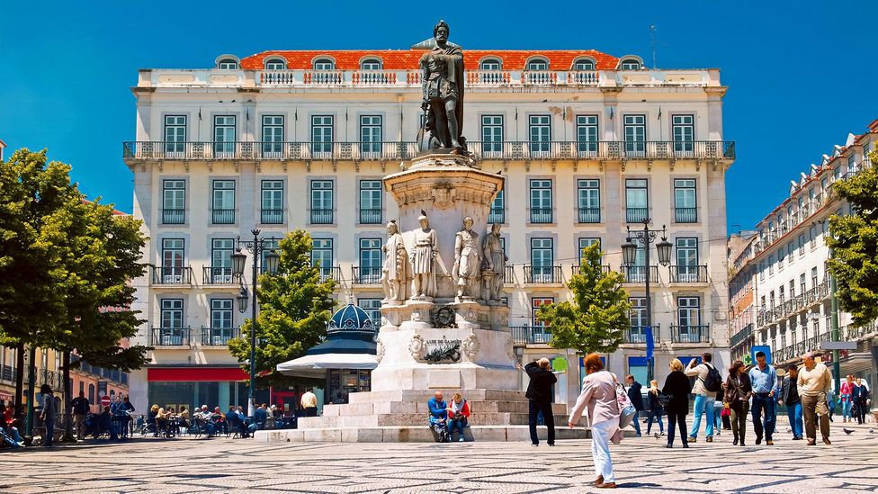 Largo de Camões is dedicated to one of Portugal’s greatest poets, who often wrote about saudade (Credit: Alberto Manuel Urosa Toledano/Getty)