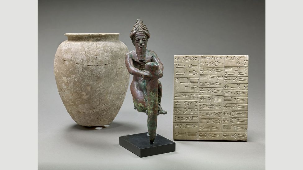 Mesopotamia developed a system of writing using a stylus on soft clay tablets (Credit: RMN-Grand Palais / Musée du Louvre / Raphaël Chipault et Benjamin Soligny)