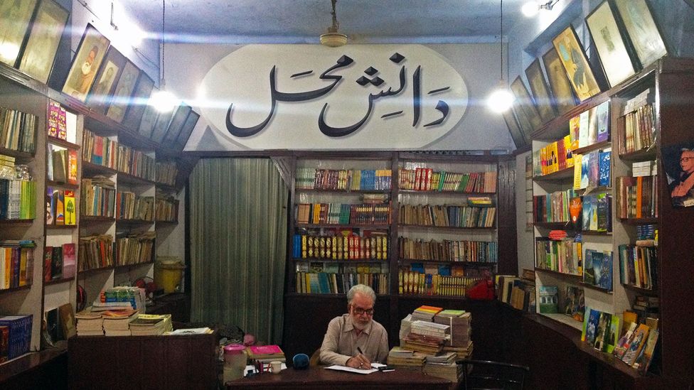 Establishments like this Urdu bookshop in Lucknow are part of the efforts to preserve the city’s cultural heritage (Credit: Harrison Akins)