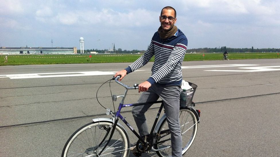 Benny Horn on his bike in Germany (Credit: Benny Horn) Benny Horn on his bike in Germany (Credit: Benny Horn)