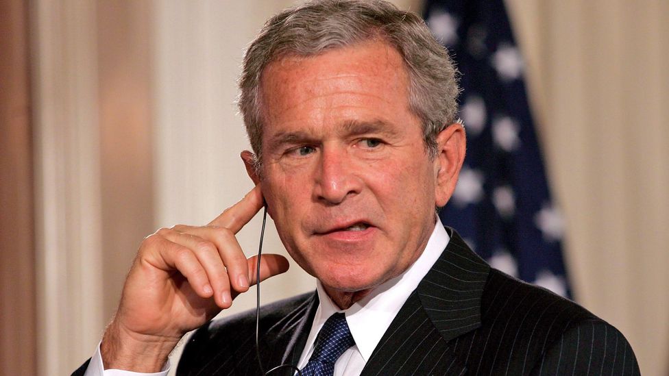 During his presidency, George W. Bush was known for garbling his English (Credit: Alamy) During his presidency, George W. Bush was known for garbling his English (Credit: Alamy)