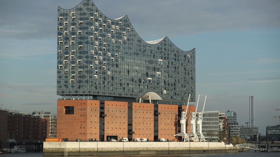 The Elbphilharmonie is an operatic concert hall situated in Hamburg’s old docks area (Credit: Getty Images)
