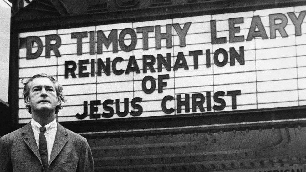 Timothy Leary’s philosophy of mind expansion through psychedelic drugs made him a messiah of the 1960s counterculture (Credit: Alamy)