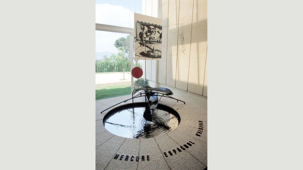 The Mercury Fountain by Alexander Calder referenced a Republican stronghold famous for its mercury mines (Credit: Alamy) The Mercury Fountain by Alexander Calder referenced a Republican stronghold famous for its mercury mines (Credit: Alamy)