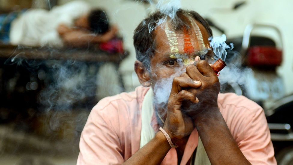 Although the sale of cannabis is illegal in India, bhang passes muster with authorities (Credit: Diptendu Dutta/Stringer/Getty)