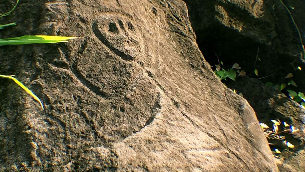 In 1995, a local archaeologist found petroglyphs on Basse-Terre island (Credit: Melissa Banigan)