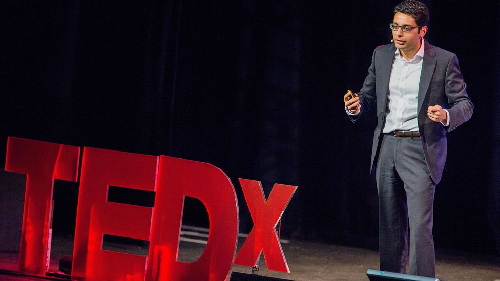 The popularity of TED talks has led people to expect more from public speakers, Bustin says (Credit: Alamy) The popularity of TED talks has led people to expect more from public speakers, Bustin says (Credit: Alamy)