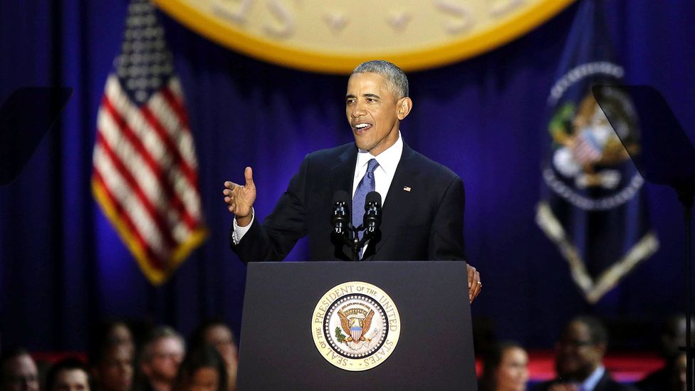 Barack Obama often uses the term “folks” to reference a group of people (Credit: Getty Images)